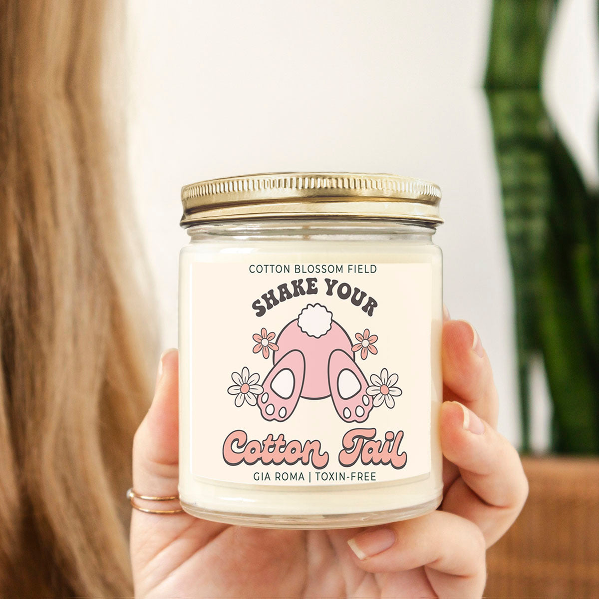 Cotton Blossom Retro Candle