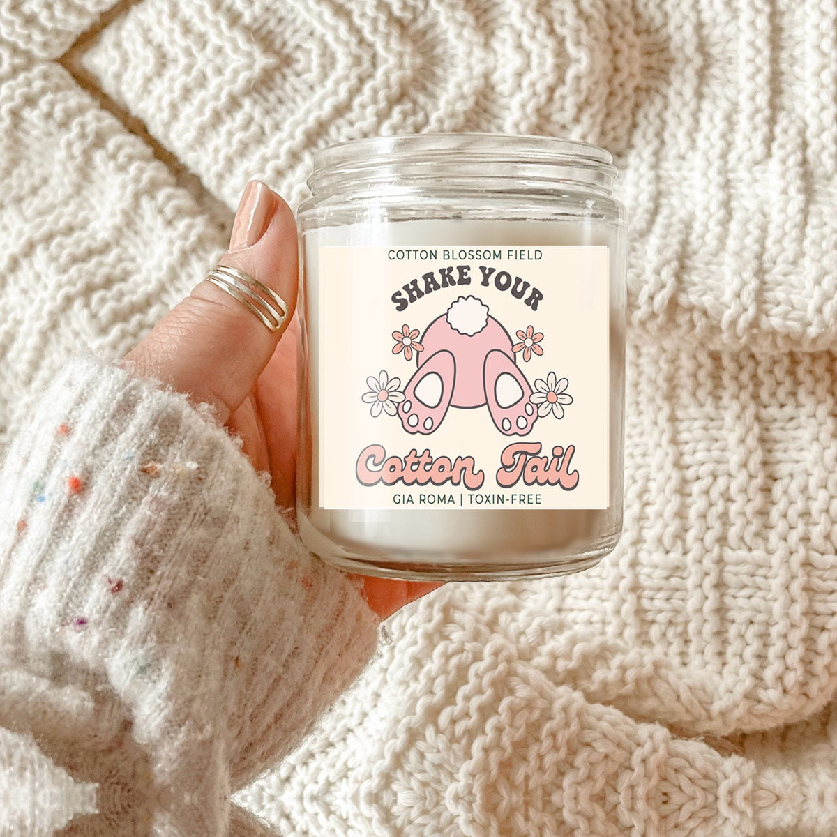 Cotton Blossom Retro Candle