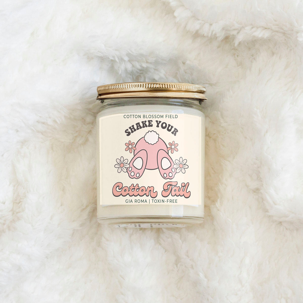 Cotton Blossom Retro Candle