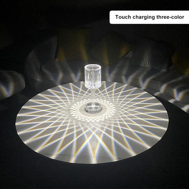 Crystal Table Lamp LED Diamond Touch Bedside Atmosphere Light RGB Remote Control Romantic Night Light Decorative Table Lamp Cute Study Lamps for Bedroom Décor