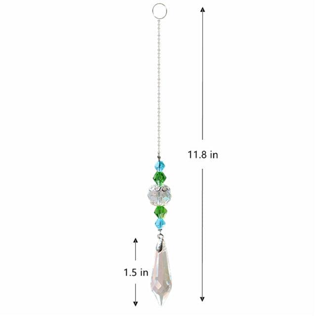 Crystal Wind Star Moon Pendant Handmade Sun Catcher Light Catcher Newly Designed Prism Crystal Colorful Light Prism Chandelier Glass Crystal Pendant Pearl Yarn Gift Handmade Garden Window Wedding Curtain Chandelier