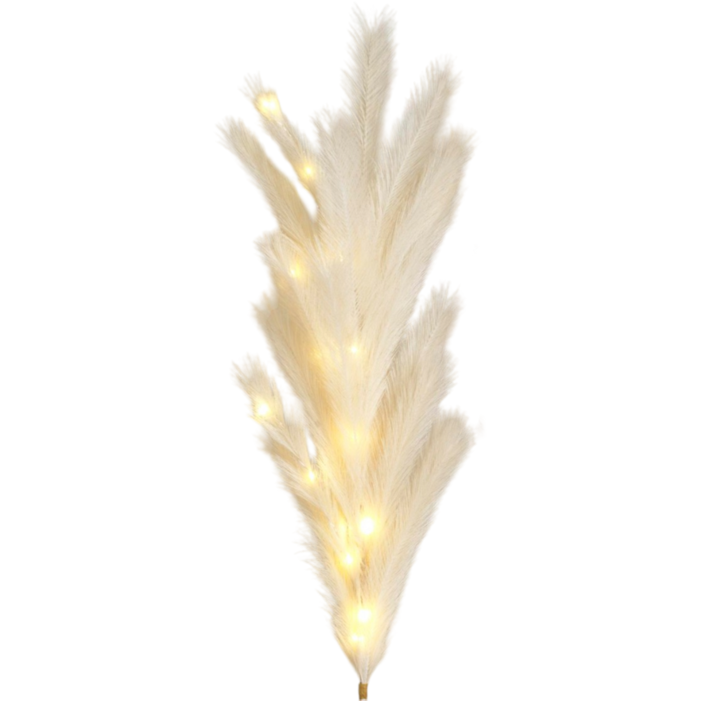 Lighted Faux Pampas Grass Branch -