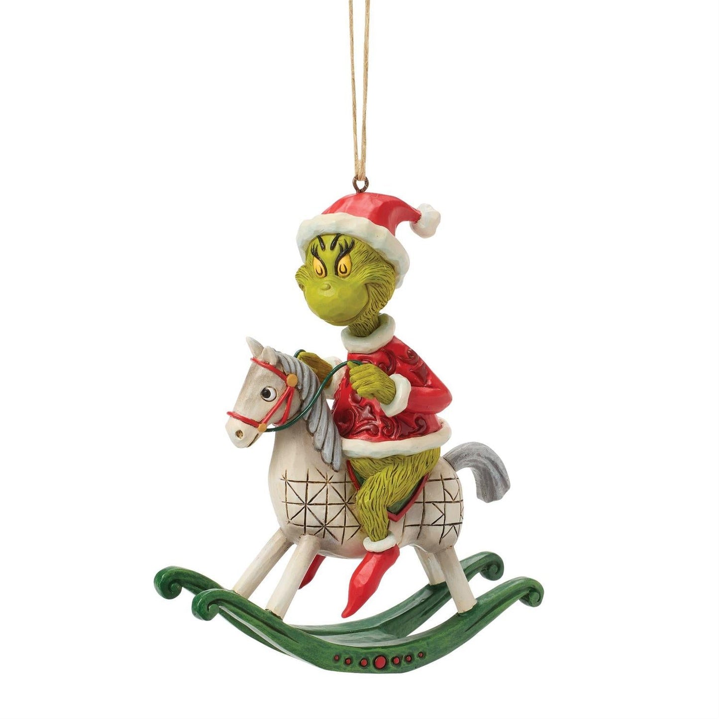 Grinch on Rocking Horse Ornament
