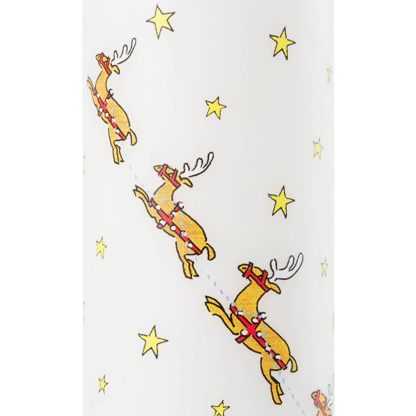 Santa's Sleigh Advent Large Pillar Candle