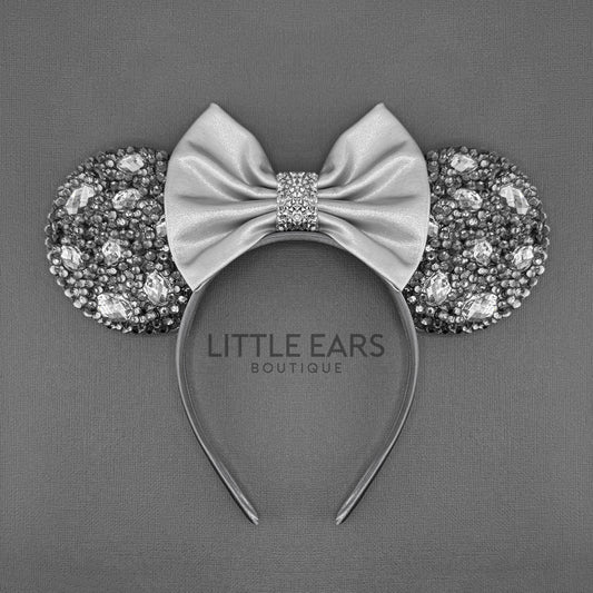 Dark Gray Sparkle Mickey Ears