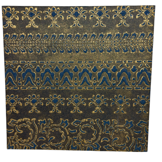Bohemian Damask Pressed Paper Wall Art