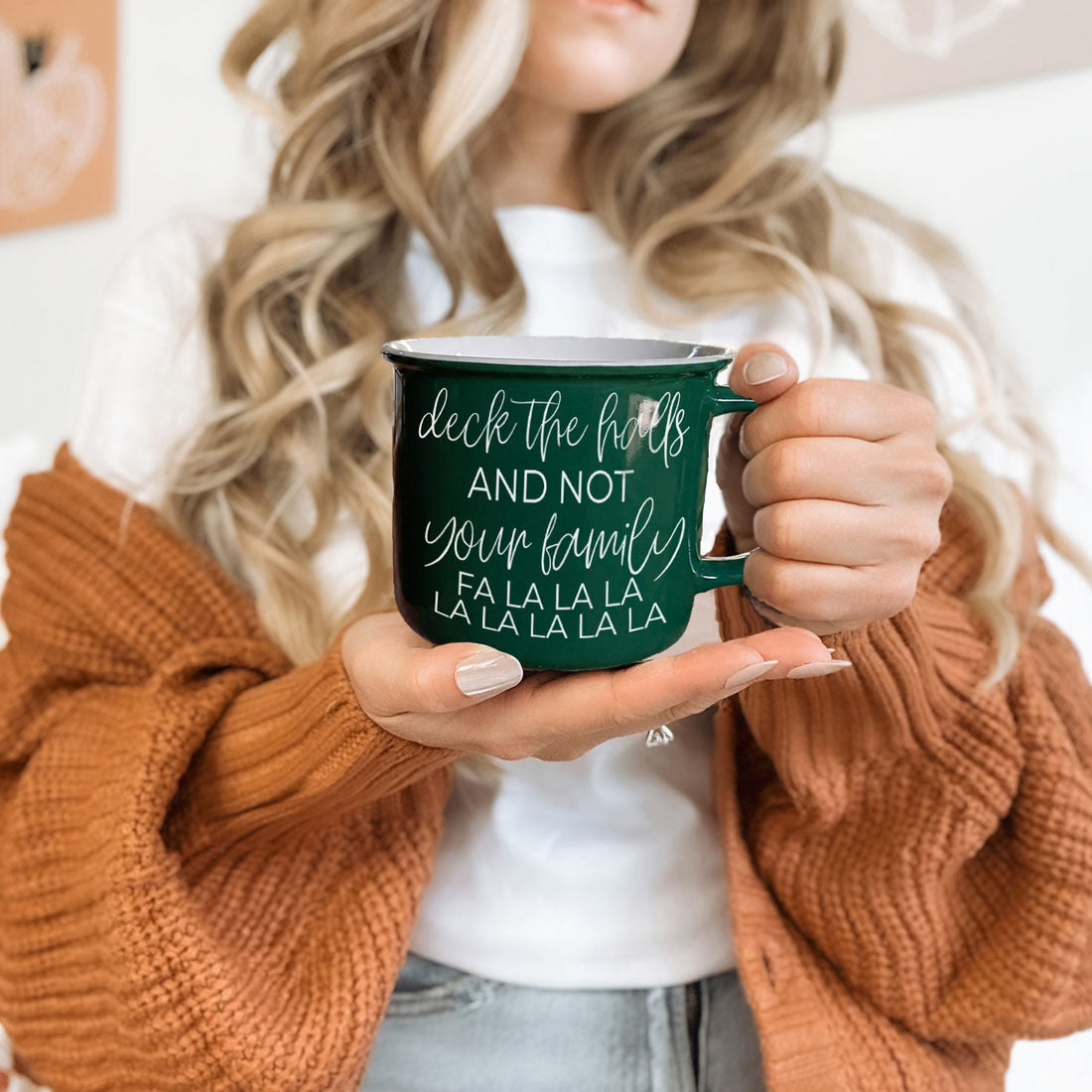 Deck the halls and not your family Christmas mug
Funny Christmas ceramic coffee mug
Sarcastic holiday coffee cup
Funny Christmas mug for adults
Red Christmas coffee mug with funny quote
Green Christmas ceramic coffee cup
Funny holiday mug gift idea