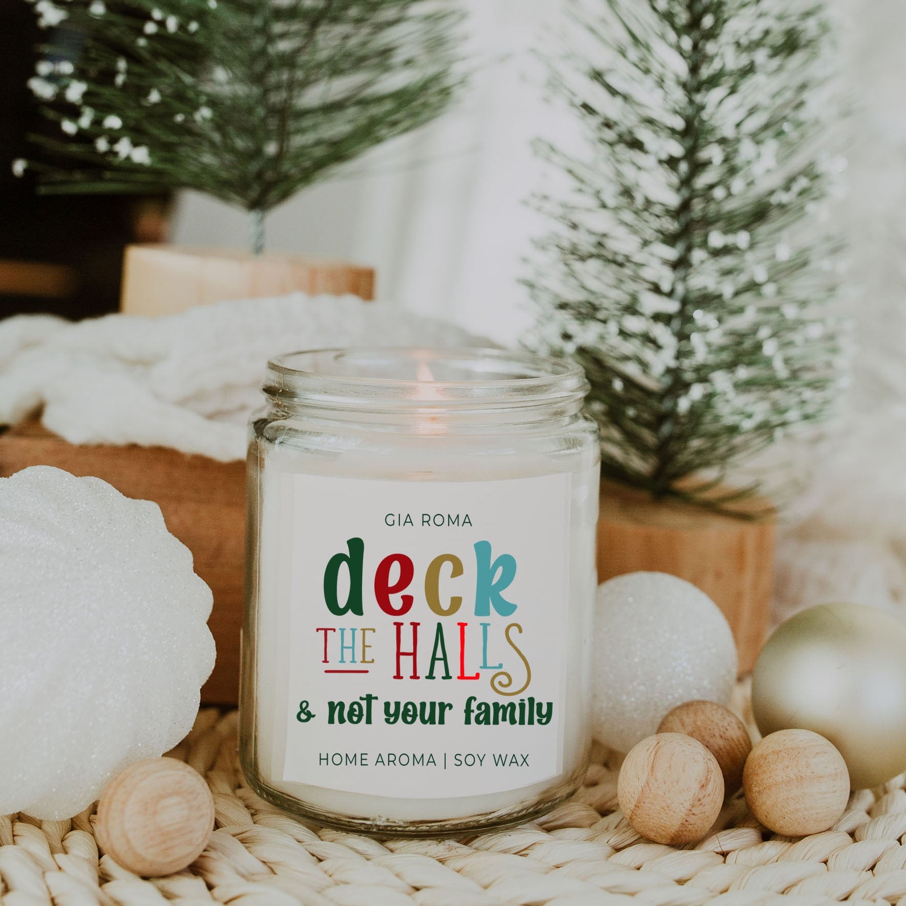 Christmas tree candle gifts
