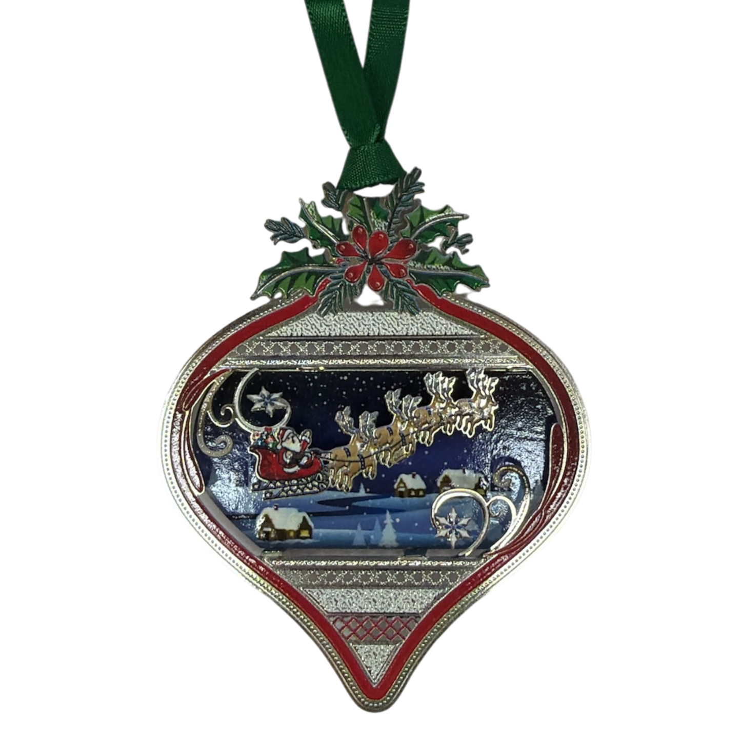 Christmas Scene Bulb Ornament
