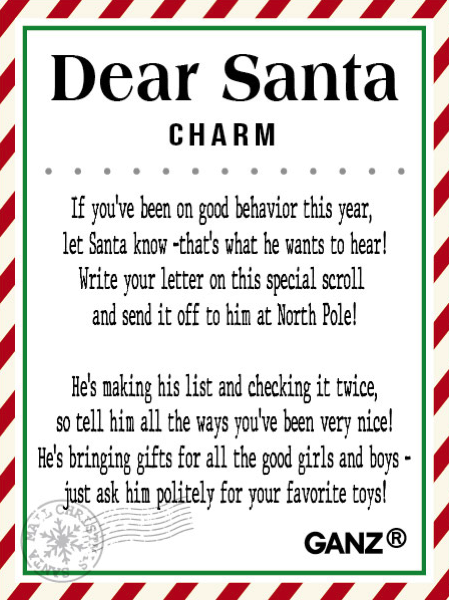 Dear Santa Charm