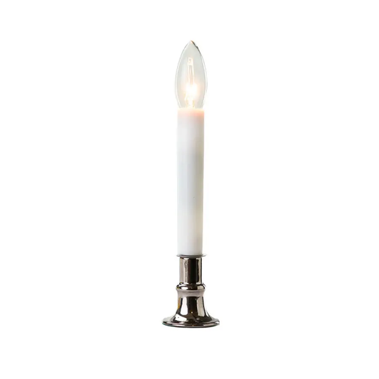 Dark Pewter Candle with LED Bulb and Sensor