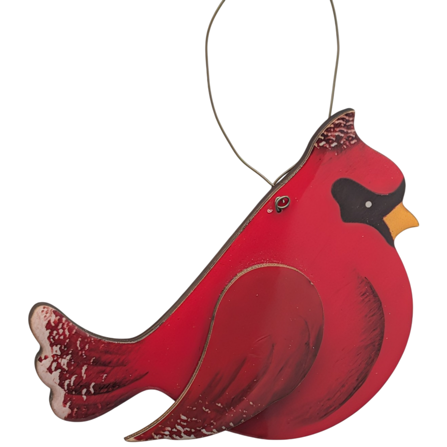 Crimson Cardinal in Flight Ornament