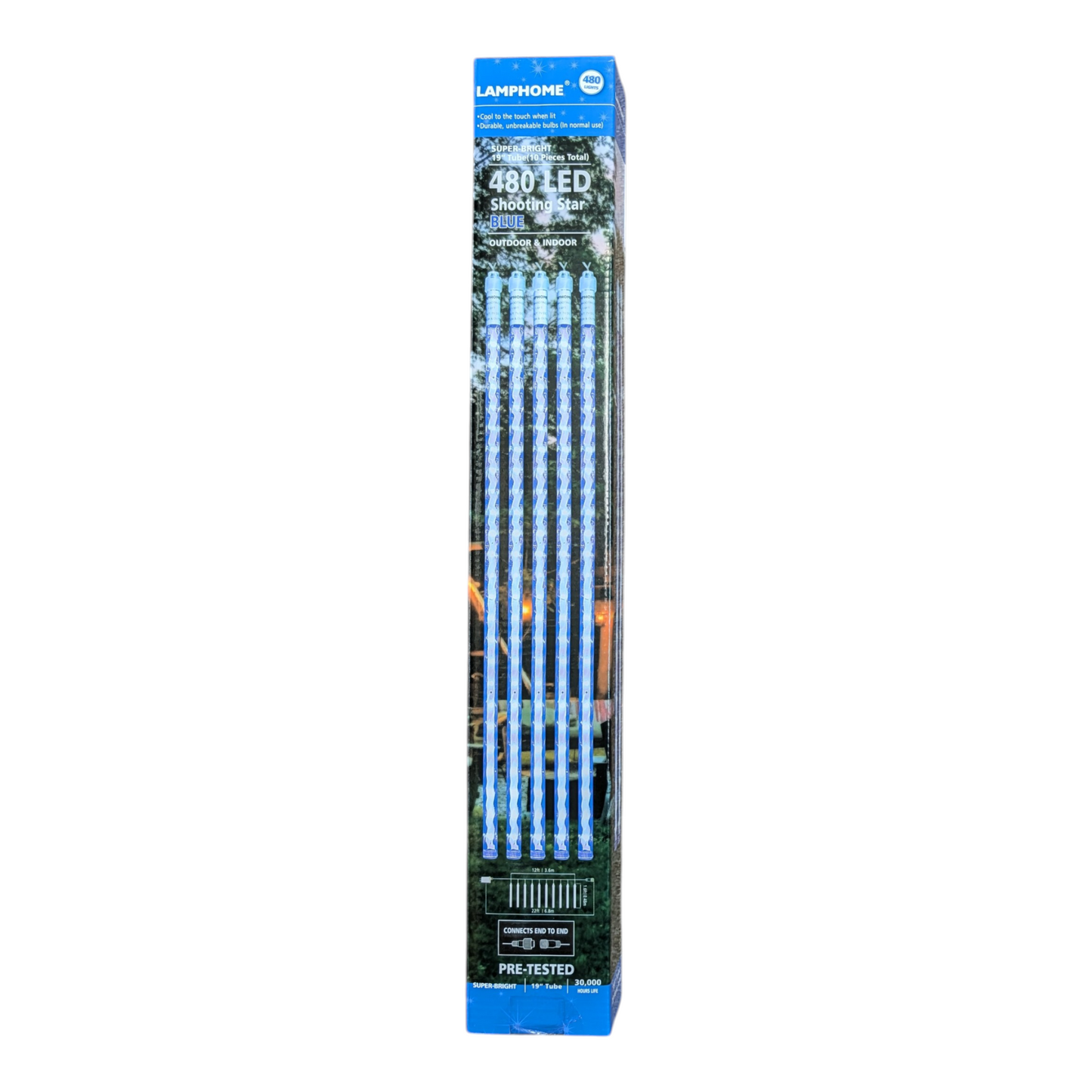 Meteor Lighting - 480 LED 10 Piece Set – Blue