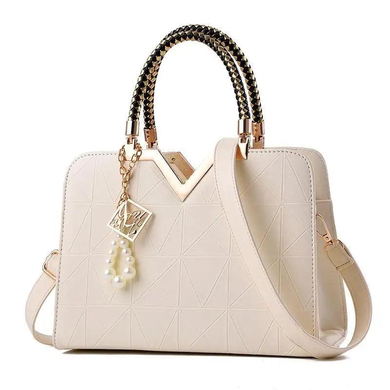 Eye-Catching Snow White Female Bag For Ladies With Phone Pocket Zipper Leather Bag For Women Shoulder Crossbody Bags
