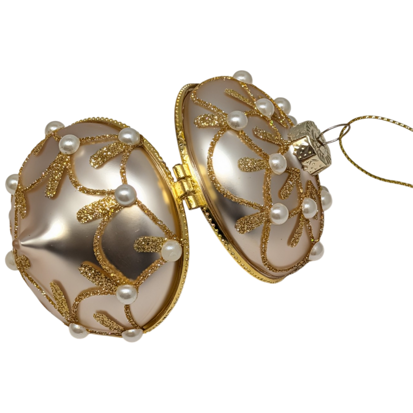 Jeweled Hinged Box Ornament -