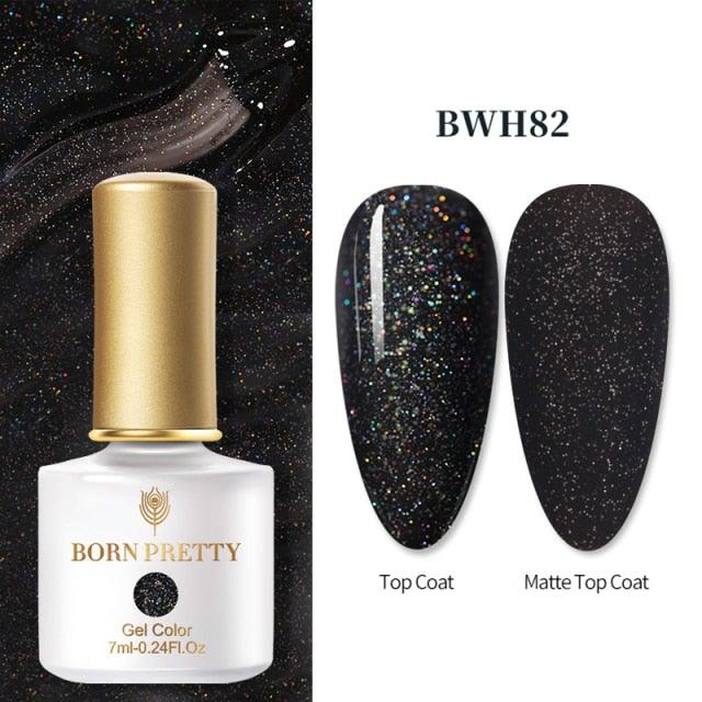 Fashion 2022 New Womens Colorful Nail Gel Polish Modern Glitter Pink Purple UV Diamond Stylish Design Nail Colors Gel For Girls and Women In Shinny Trend Color