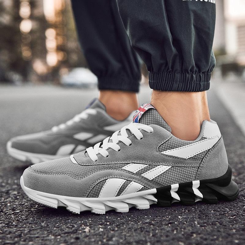 Fashion Mens Running Light Breathable Shoes Mens Sneakers Light Weight Running Elegant Soft Sneakers Comfortable Athletic Running Sneakers