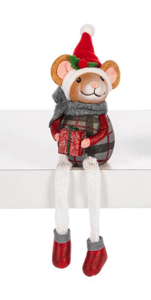 Santa's Little Helper Shelfsitter - Boy Mouse