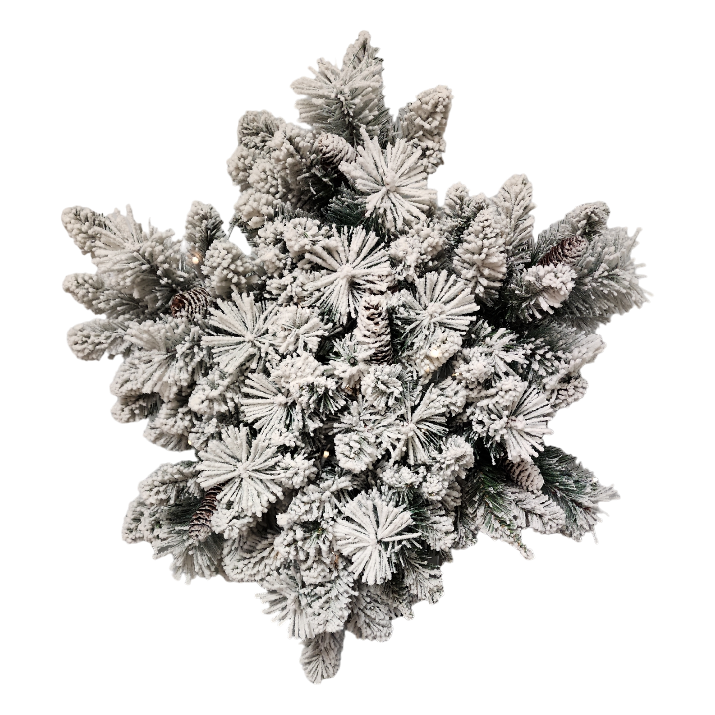 32" Battery-Operated Pre-Lit LED Snowflake Wreath