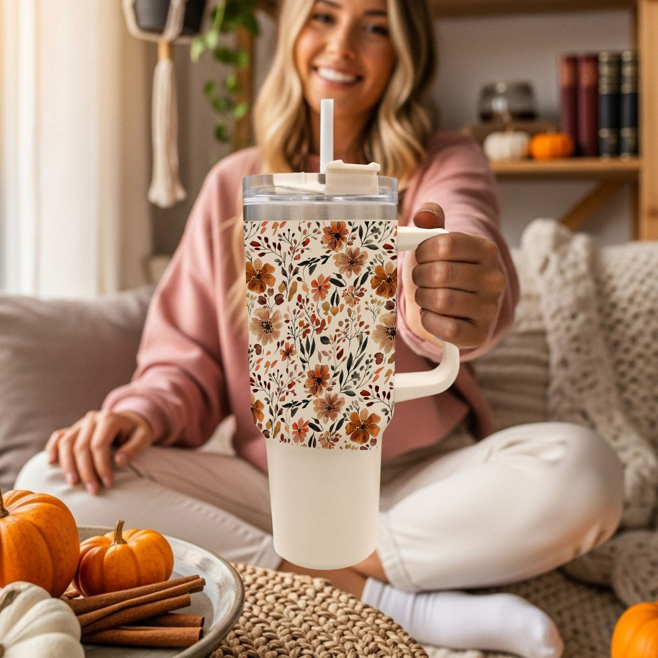 cute floral fall accessory
neutral botanical hydration cup
pumpkin spice flower tumbler aesthetic
fall floral coffee station cup
earthy autumn floral tumbler
cozy floral gift for moms
neutral cream floral tumbler
cute flower pattern coffee tumbler
Seasonal tumbler with boho wildflower print
40oz floral beverage cup for cozy season
Autumn flower travel mug with handle