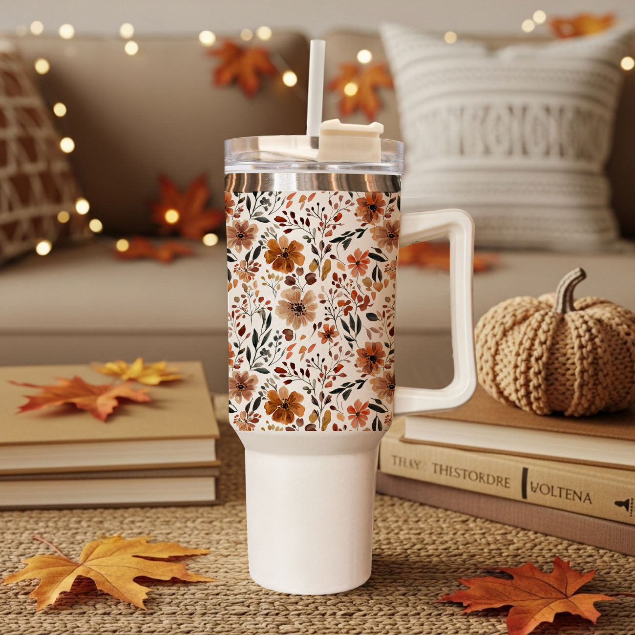 autumn inspired floral drinkware
fall bouquet tumbler for women
warm autumn aesthetic cup
cute floral tumbler for cozy season
neutral botanical coffee tumbler
cozy floral tumbler for road trips
cute floral tumbler aesthetic gift
Fall floral water cup with straw lid
Large boho floral tumbler for iced coffee
Boho flower tumbler for pumpkin spice fans