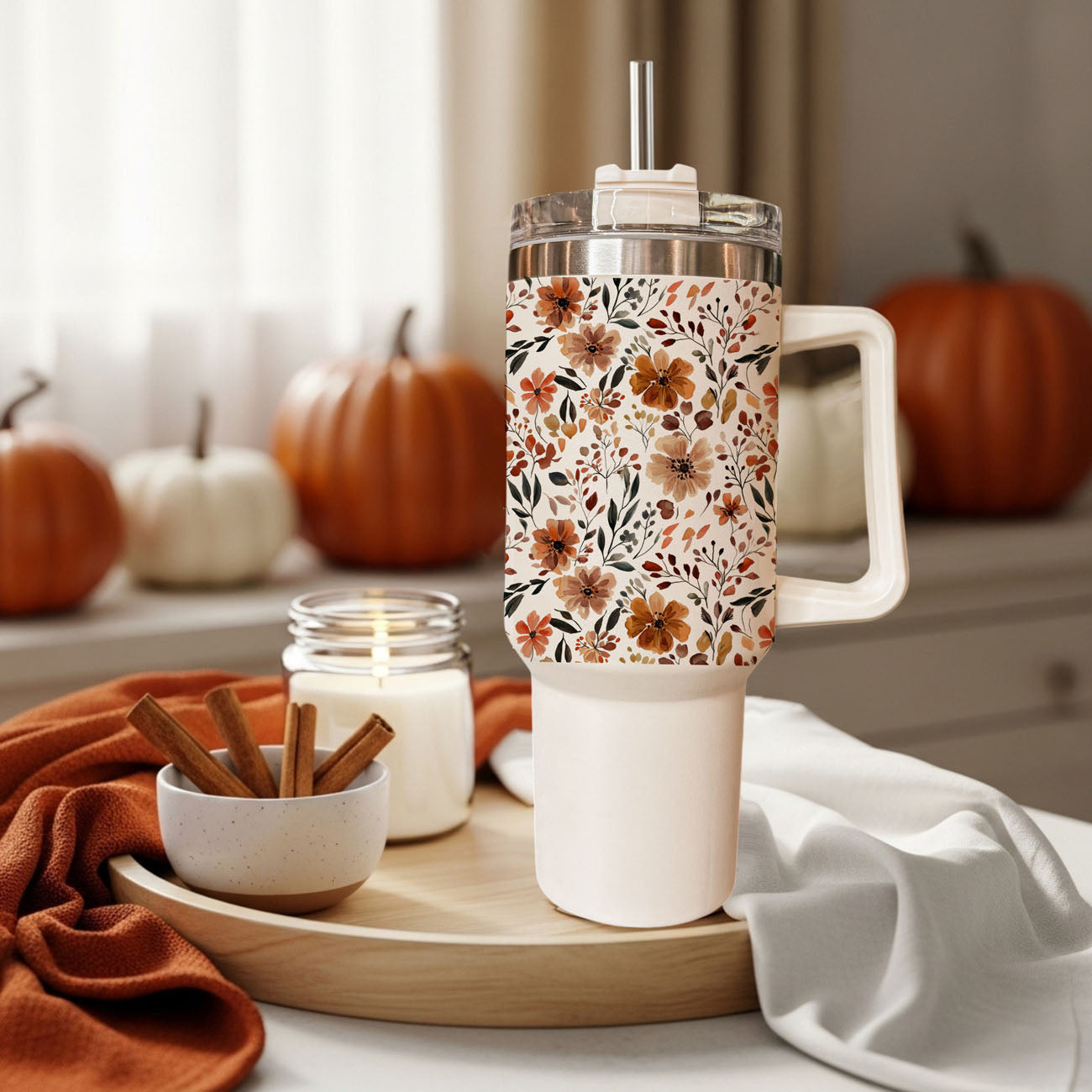 fall garden party tumbler
neutral earthy coffee tumbler
autumn bloom insulated tumbler
stylish floral tumbler for women
cozy pumpkin spice coffee tumbler
cute boho floral hydration cup
Autumn drinkware for women with floral pattern
Neutral floral tumbler for seasonal boutiques
Fall tumbler for coffee lovers and floral fans