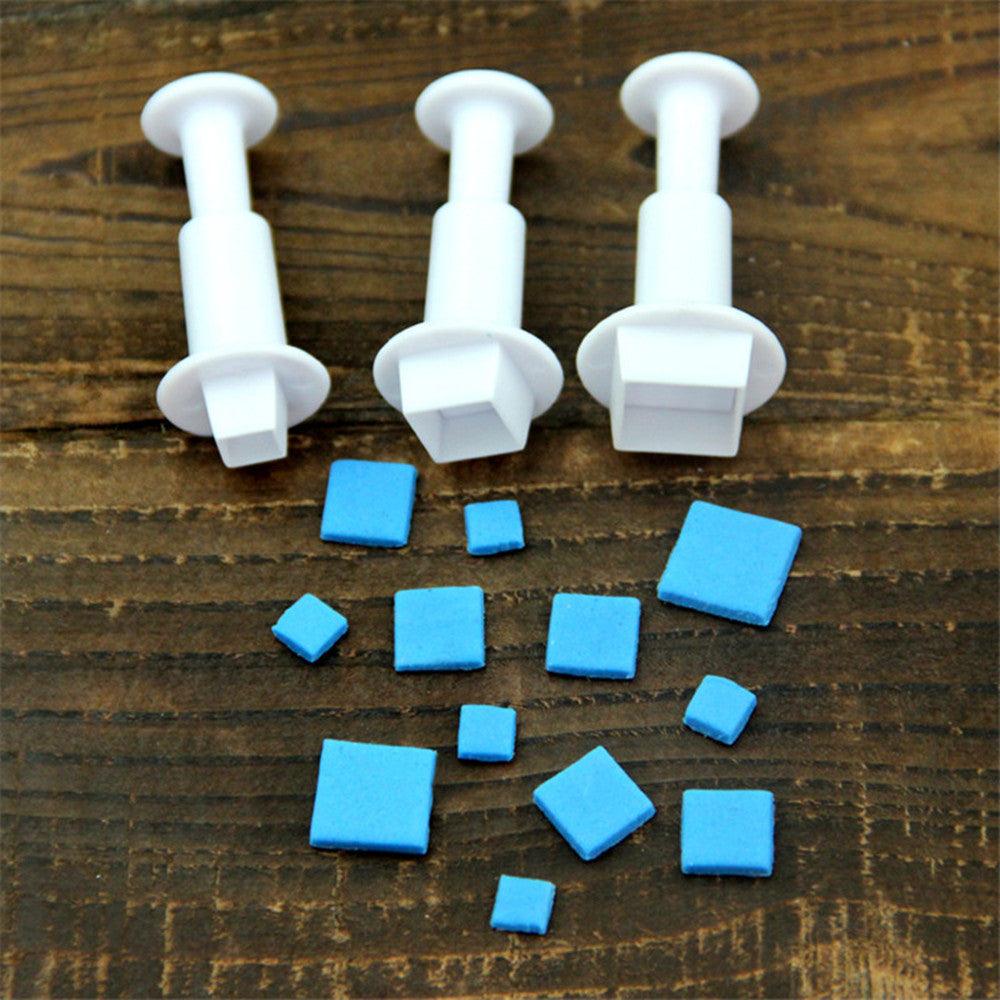Fondant Cake Cookie Cutter Embossed Ejector Stamp Plunger Mold Kitchen Baking Cake Decorating Tools  Heart Shaped Cookie Mold Hand Press Cookie Dessert Cutter Pastry Decoration Tool Mooncake Maker