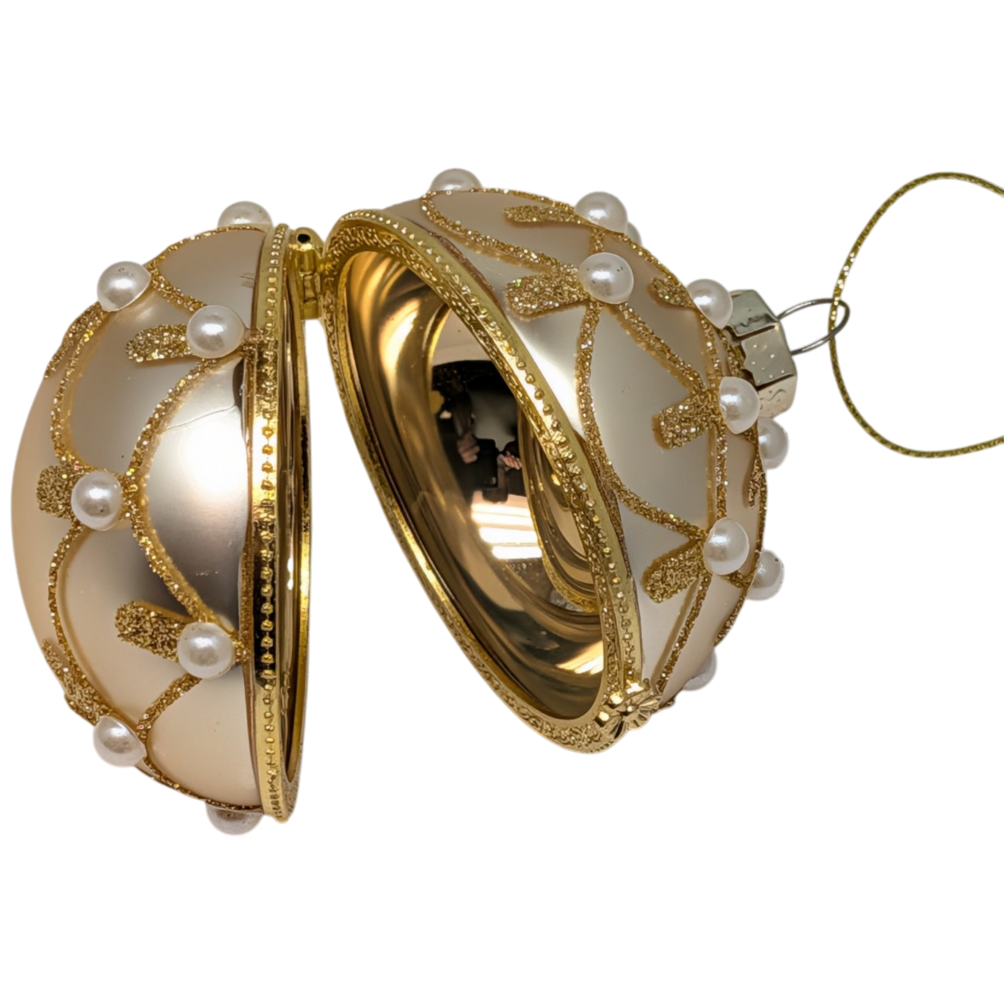 Jeweled Hinged Box Ornament -