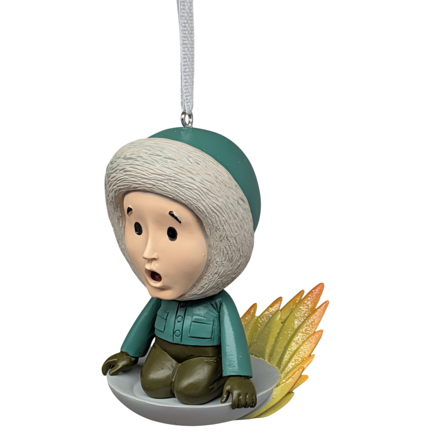Christmas Vacation - Clark on a Flaming Sled Ornament