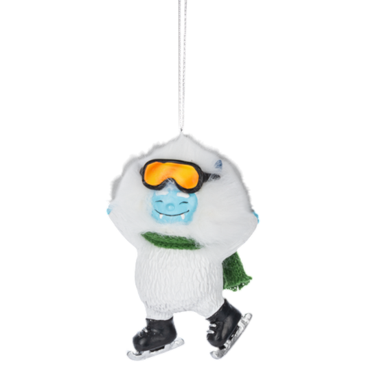Yeti Ice Skater: A Legendary Winter Glider Ornament