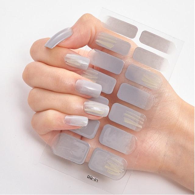 Full Cover Nail Stickers Designer Nail Decals Fashion Five Sorts of Nail Stickers  Nail Sticker set Nail Decoration Nail Strips 3D Nail Art Stickers Decal Slider Template Diy Nail Tool Decorations Nail Art Design Self Adhesive Luxury Designer Nail Sticker
