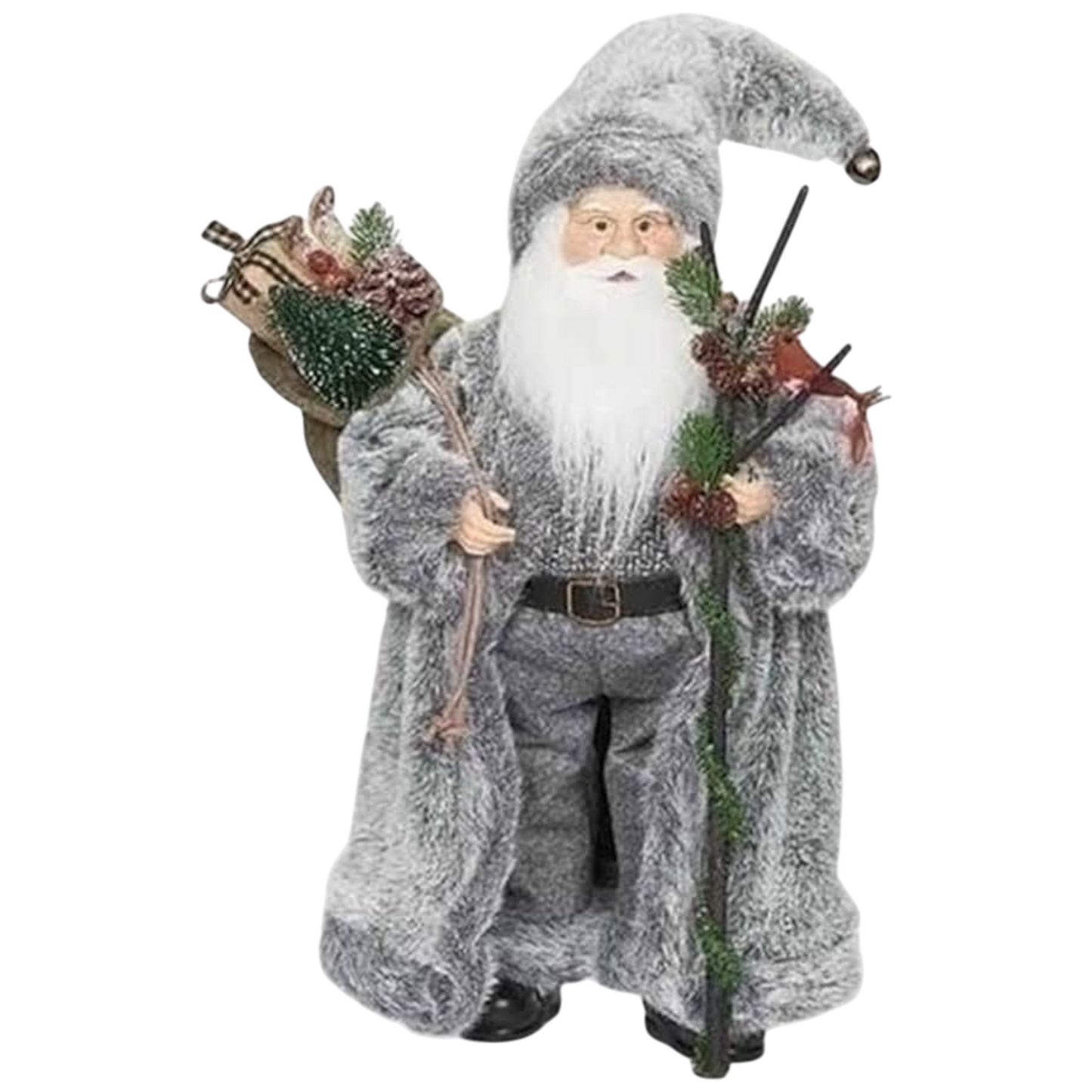 Winter Woodland Santa Figurine – 19 Inch