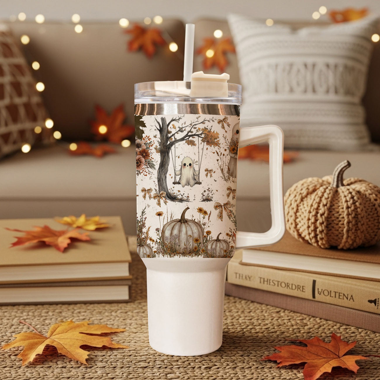 neutral floral pumpkin tumbler
ghost tumbler with autumn flowers
cozy halloween coffee tumbler
cute ghost tumbler for fall
neutral spooky girl tumbler
ghost tumbler aesthetic for coffee lovers
cottagecore ghost coffee cup
cute cozy season tumbler
neutral haunted aesthetic tumbler
Spooky season gift for her boho ghost pumpkin tumbler
Fall drinkware gift with cute Halloween ghost artwork