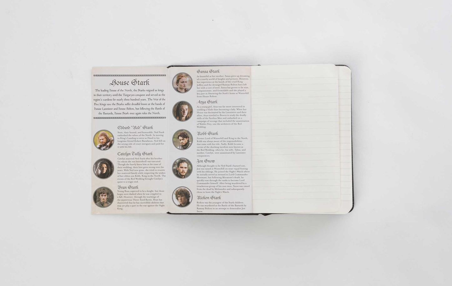 House Stark Game of Thrones 3.5" Pocket Journal