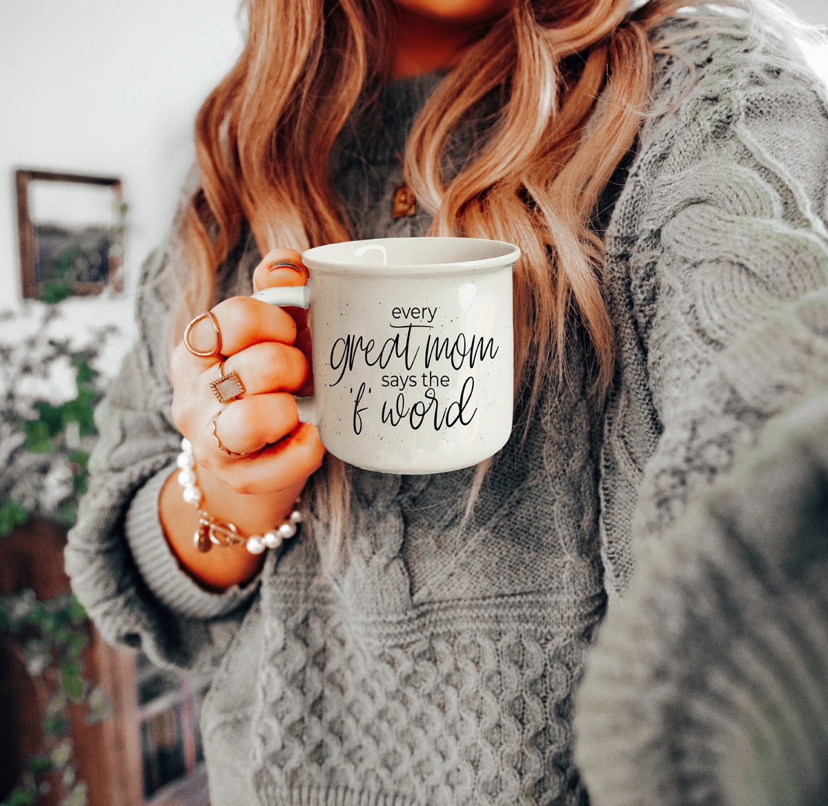 White speckled mom coffee mug
mom gift ceramic speckled mug 