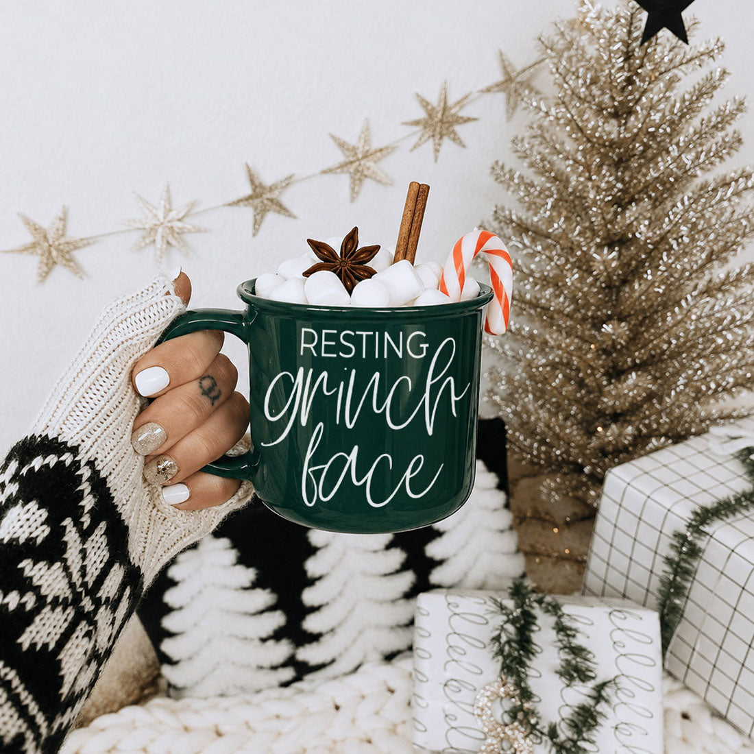 grumpy Christmas morning coffee cup
cute grinchy holiday mug
funny Christmas character inspired mug
resting holiday face coffee cup
Christmas mood ceramic mug
funny Christmas gift coffee mug
unique Christmas gift idea for women
Christmas coffee mug gift for mom