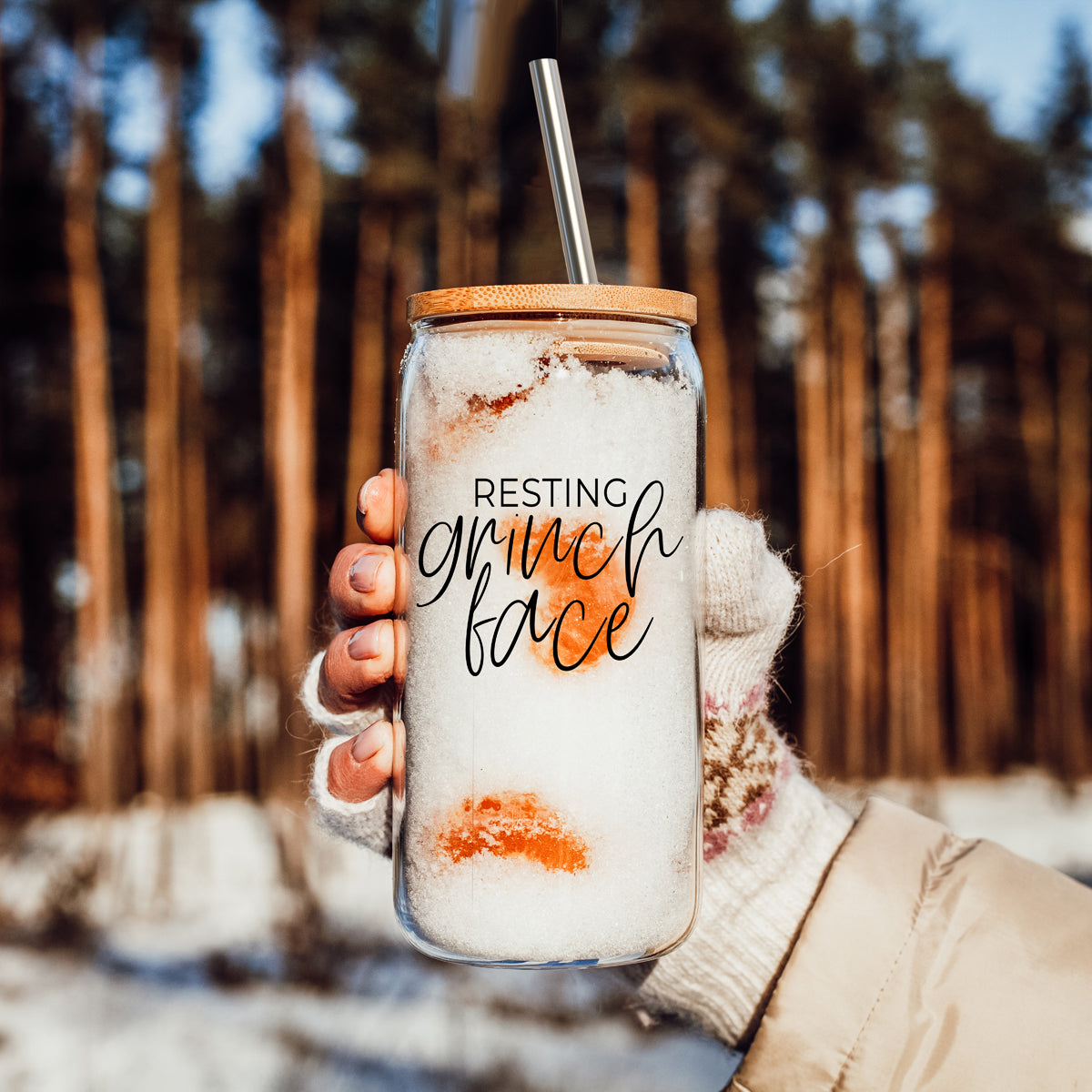 Grinch Face Set 17oz