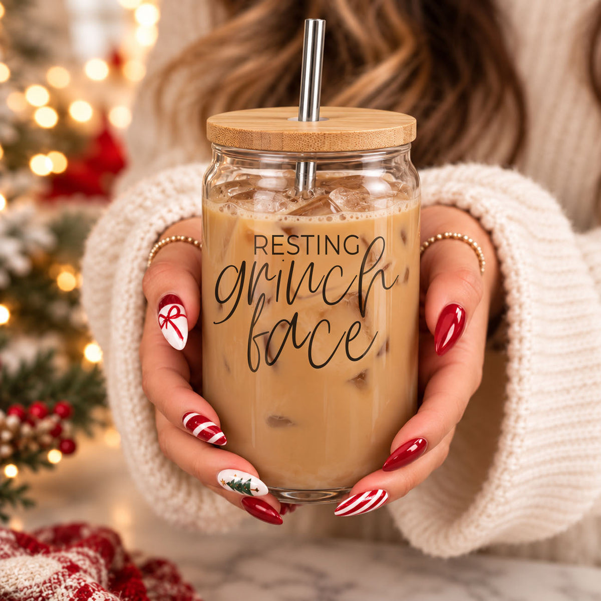 Grinch Face Set 17oz