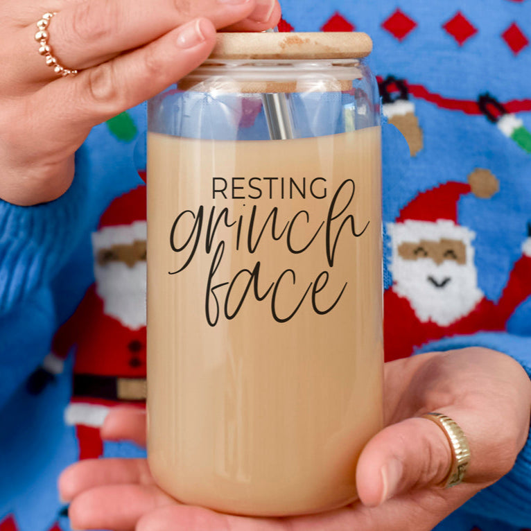 Grinch Face Set 17oz