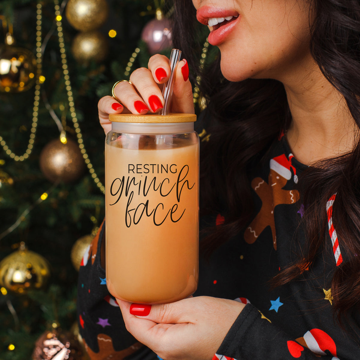 Grinch Face Set 17oz