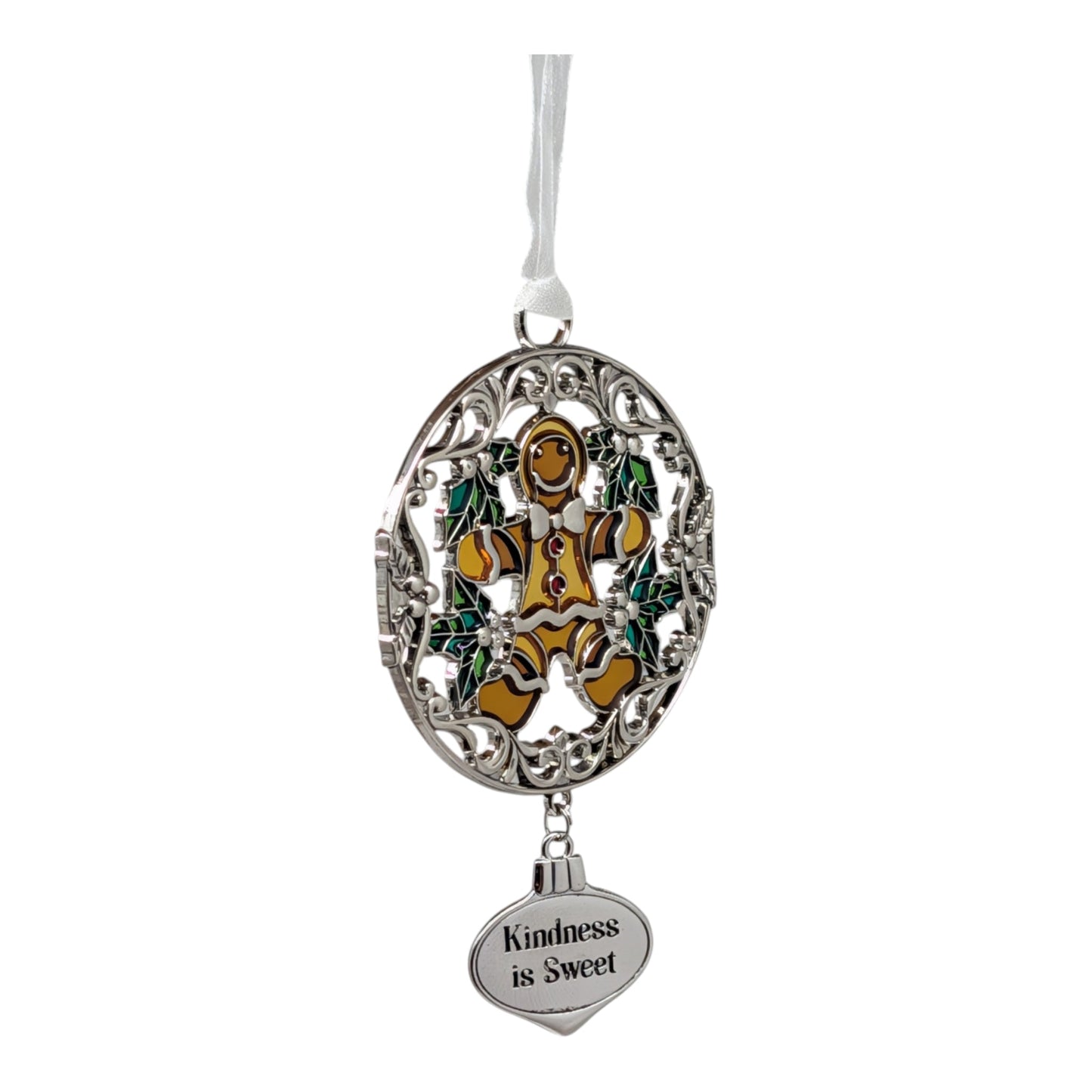 Kindness is Sweet Gingerbread Man - Colors of Christmas Ornament
