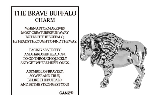 The Brave Buffalo Charm