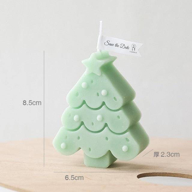 Handmade Creative Christmas Tree Scented Candles Christmas Tree Candles Christmas Gifts For Women Mom Girlfriend Christmas Scented Candles Home Decor Christmas Novelty Scented Candles Seasonal Celebration Candle Decoration Candle Gift