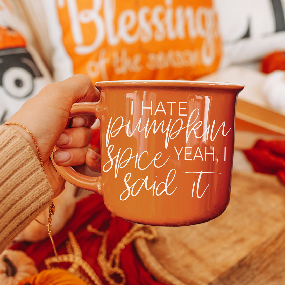 Anti Pumpkin Spice Coffee Mug Orange Ceramic
Unique Fall Coffee Gift Cup Orange
Minimalist fall coffee cup
Aesthetic autumn mug