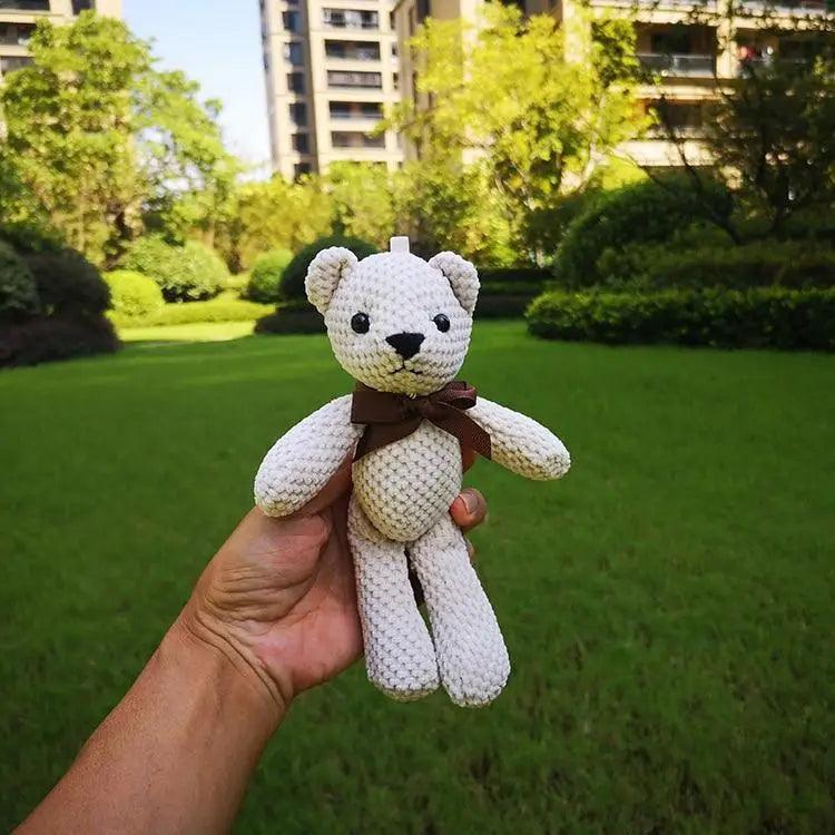 High Quality Soft 18-20CM Teddy Bear Stuffed Plush Toys Cute Dress Rabbit Pendant Dolls Gifts Birthday Wedding Party Decor