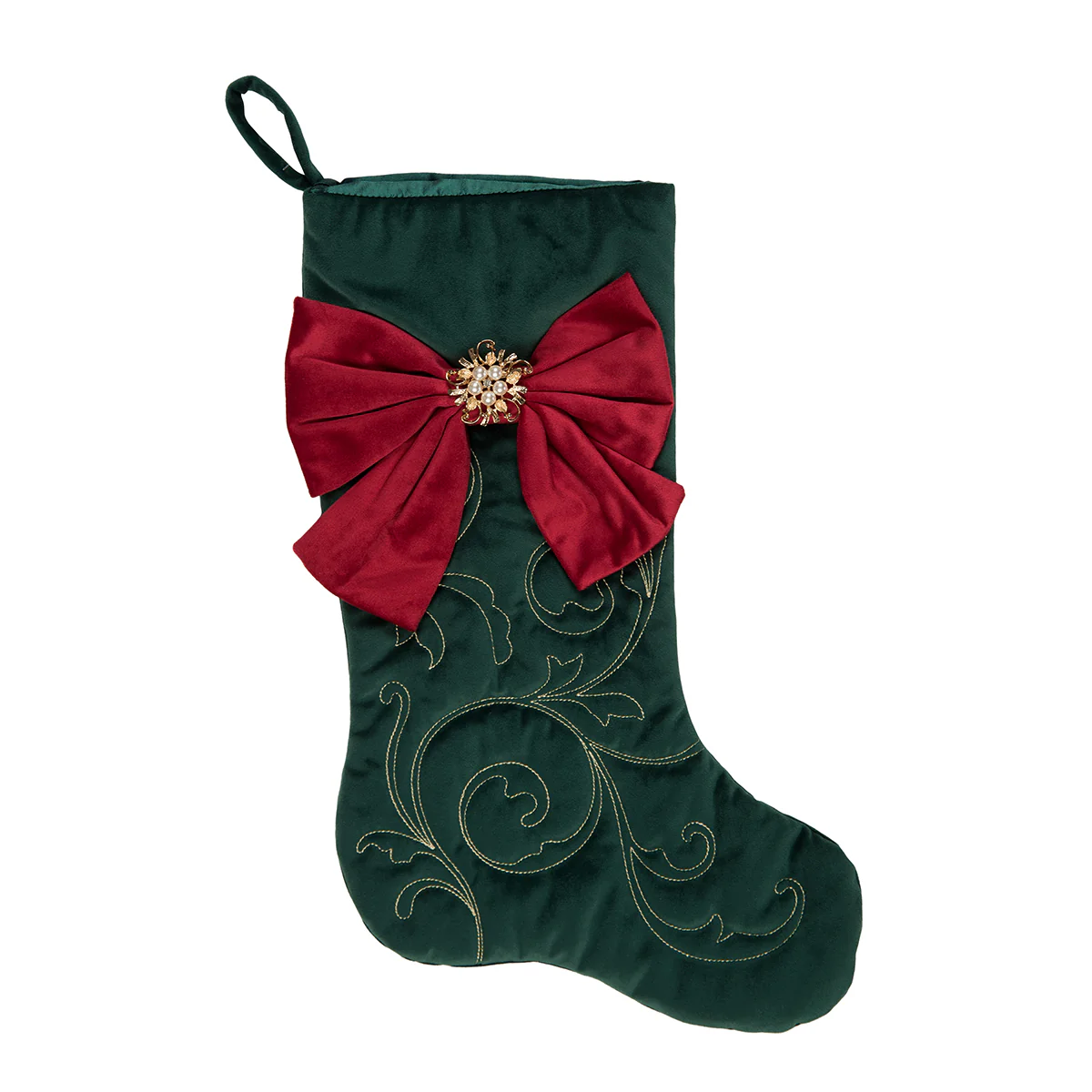 Red Bow Stocking