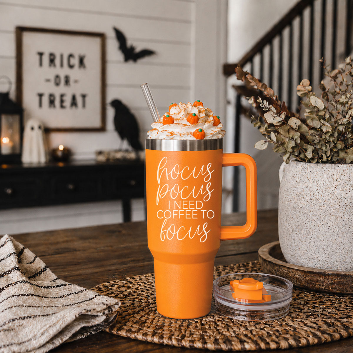 orange hydration cup for coffee lovers
cozy halloween travel tumbler
funny spooky girl coffee cup
pumpkin spice themed tumbler cup
orange insulated coffee cup aesthetic
hocus pocus tumbler for fall lovers
funny autumn tumbler aesthetic