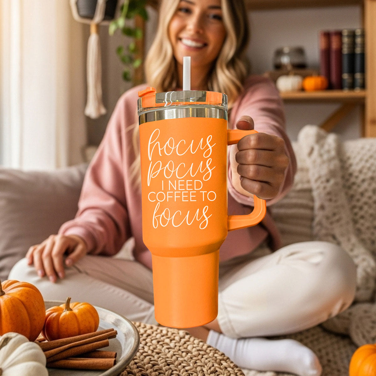 coffee tumbler for spooky girls
funny coffee tumbler for teachers
hocus pocus coffee tumbler with handle
orange halloween Stanley style tumbler
funny spooky season coffee cup
pumpkin spice hocus pocus tumbler
coffee first hocus pocus later tumbler
orange fall tumbler for women
spooky coffee addict tumbler
Hocus pocus I need coffee to focus tumbler
Funny Halloween coffee tumbler with hocus pocus quote