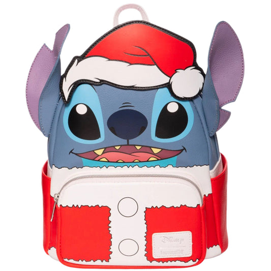 Lilo & Stitch Holiday Santa Stitch Disney EE Exclusive Mini Backpack by Loungefly