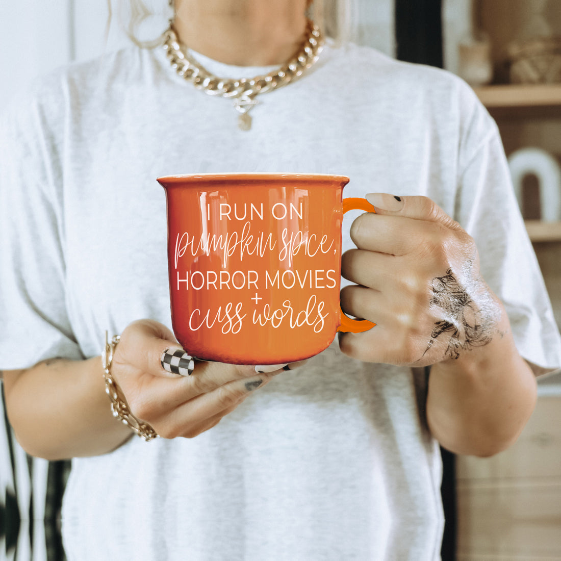 PSL Horror Movie Lifestyle Coffee Mug
Modern Halloween Coffee Cup Design
Top Rated Halloween Coffee Cup Orange